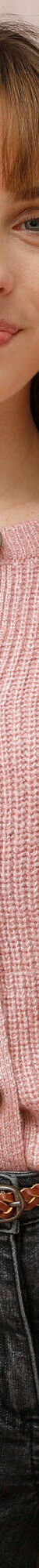 Cardigan boutonné maille anglaise manches longues (rose chiné) Cardigan boutonné maille anglaise manches longues (rose chiné)
